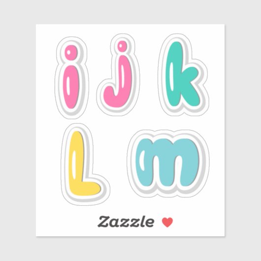 Alfabets Sticker (Vel)