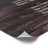 Alfabetycal rustige houtachtige zitrooster poster (Hoek)