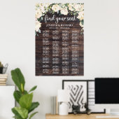 Alfabetycal rustige houtachtige zitrooster poster (Thuiskantoor)