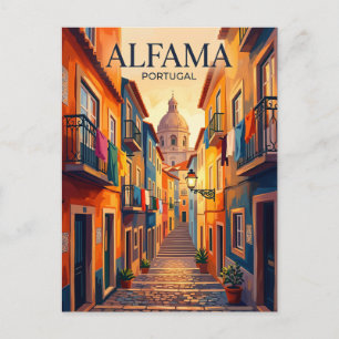 Alfama District Portugal -> Alfama wijk Portugal Briefkaart