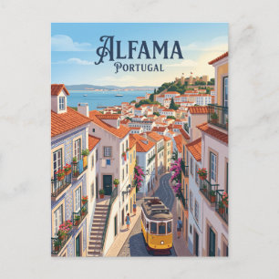 Alfama District Portugal Briefkaart