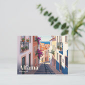 Alfama District Portugal Briefkaart (Staand voorkant)