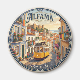 Alfama District Portugal Magneet