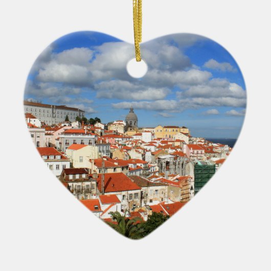 Alfama Lissabon-daken Keramisch Ornament (Voorkant)
