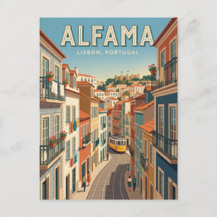 Alfama Lissabon Portugal Briefkaart