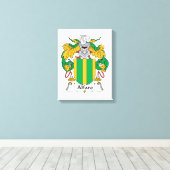 Alfaro Family Crest Canvas Afdruk (Insitu (Houten vloer))
