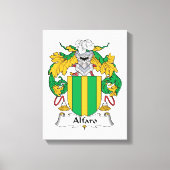 Alfaro Family Crest Canvas Afdruk (Voorkant)