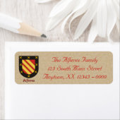 Alferez Heraldic Shield Etiket (Insitu)