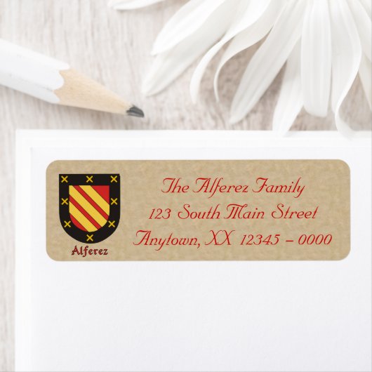 Alferez Heraldic Shield Etiket (Insitu)