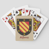 Alferez Heraldic Shield Pokerkaarten (Achterkant)