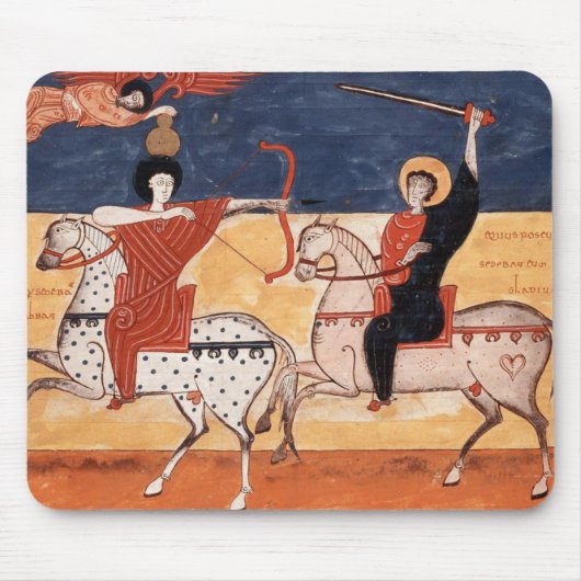 Alfombrilla guerreros medievales muismat (Voorkant)