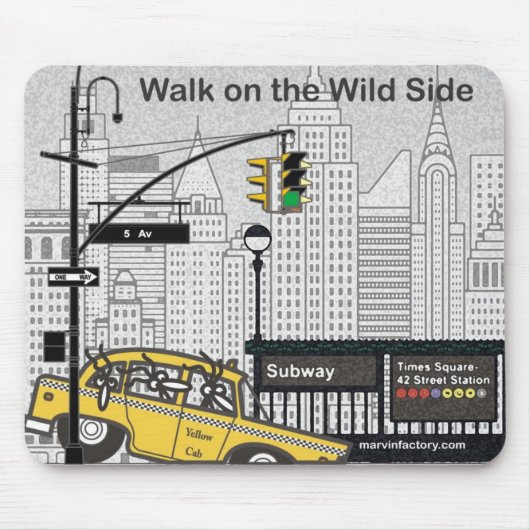 Alfombrilla para ratón de Marvin en New York Muismat (Voorkant)