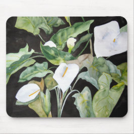 Alfombrilla ratón alcatraces en acuarela muismat