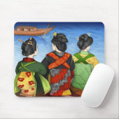 Alfombrilla Tres Geishas Kimonos Muismat (Met muis)