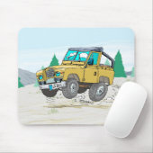 AlfombrillaLandRover88zazzle Muismat (Met muis)