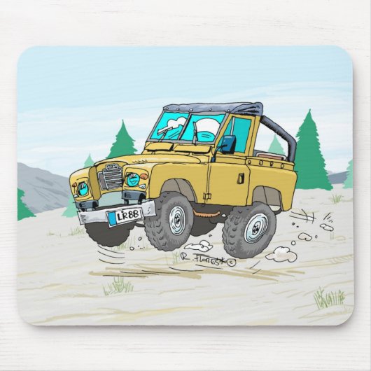 AlfombrillaLandRover88zazzle Muismat (Voorkant)