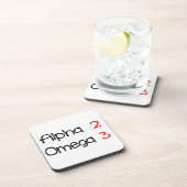 alfomega drankjes onderzetter (Rechterzijde)