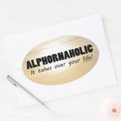 Alfoneholic neemt de levensovaal Sticker over (Envelop)