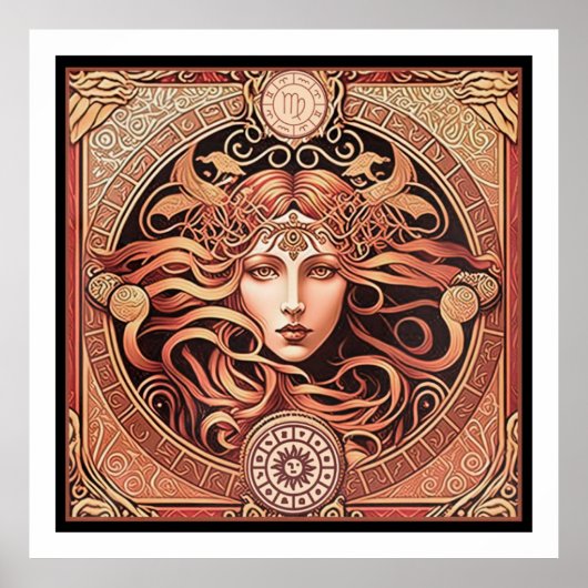 Alfons Maria Mucha ~ Art Nouveau 1 300 Poster (Voorkant)