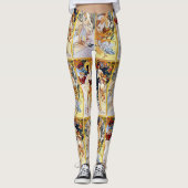 Alfons Mucha 1895 De vier seizoenen Leggings (Voorkant)