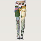 Alfons Mucha 1896 Lance Parfum Rodo Leggings (Voorkant)