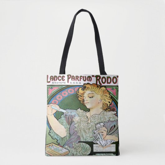 Alfons Mucha 1896 Lance Parfum Rodo Tote Bag (Voorkant)