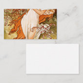 Alfons Mucha - 1896 - Lente Visitekaartje (Voorkant / Achterkant)