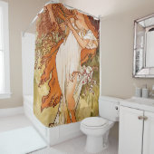 Alfons Mucha - 1896 - Spring Douchegordijn (In situ)