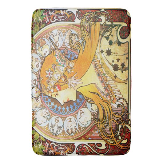 Alfons Mucha 1896 Zodiac Badmat (Voorkant Verticaal)