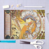 Alfons Mucha 1896 Zodiac Tissuepapier (Craft)