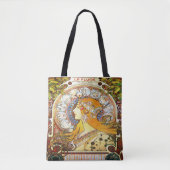 Alfons Mucha 1896 Zodiac Tote Bag (Voorkant)