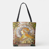 Alfons Mucha 1896 Zodiac Tote Bag (Achterkant)