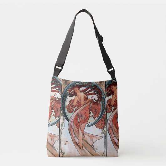 Alfons Mucha 1898 Dance Crossbody Tas (Voorkant)