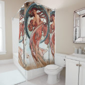 Alfons Mucha 1898 Dance Douchegordijn (In situ)