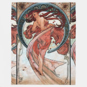 Alfons Mucha 1898 Dance Fleece Deken (Voorkant)
