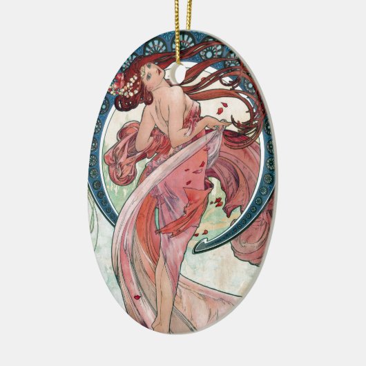 Alfons Mucha 1898 Dance Keramisch Ornament (Links)