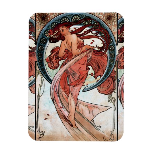 Alfons Mucha 1898 Dance Magneet (Verticaal)