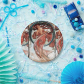 Alfons Mucha 1898 Dance Papieren Bordje (Feest)