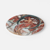 Alfons Mucha 1898 Dance Papieren Bordje (Gekanteld)