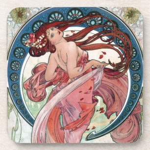 Alfons Mucha 1898 Dans Drankjes Onderzetter
