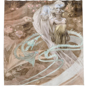 Alfons Mucha 1899 Le Pater Douchegordijn