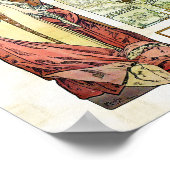 Alfons Mucha 1900 Oostenrijks paviljoen Poster (Hoek)