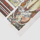 Alfons Mucha 1900 Oostenrijks paviljoen Tissuepapier (Detail)