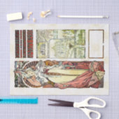 Alfons Mucha 1900 Oostenrijks paviljoen Tissuepapier (Craft)