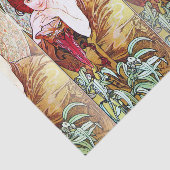 Alfons Mucha 1900 The Precious Stones Emerald Tissuepapier (Detail)