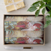 Alfons Mucha 1900 The Precious Stones Emerald Tissuepapier (Geschenk)