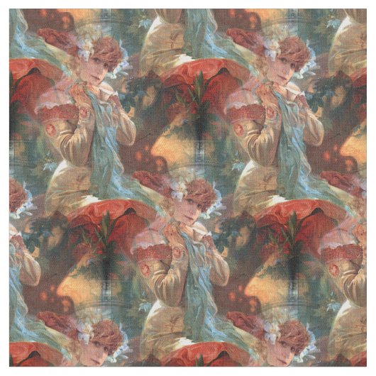 Alfons Mucha 1903 Lefevre Utile Stof (Close Up)