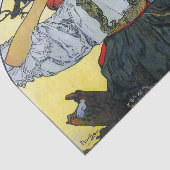 Alfons Mucha 1911 Moraviair Teachers' Choir Tissuepapier (Detail)