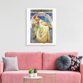 Alfons Mucha 1911 Princezna Hyacinta Canvas Afdruk (Insitu (Woonkamer))