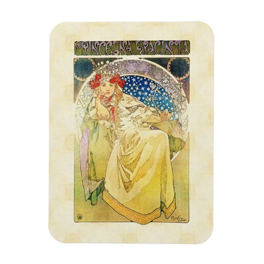 Alfons Mucha 1911 Princezna Hyacinta Magneet (Verticaal)